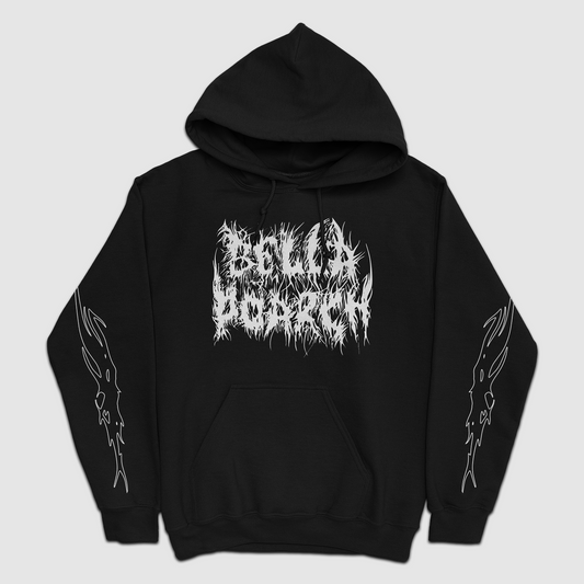 Black Metal Logo Hoodie